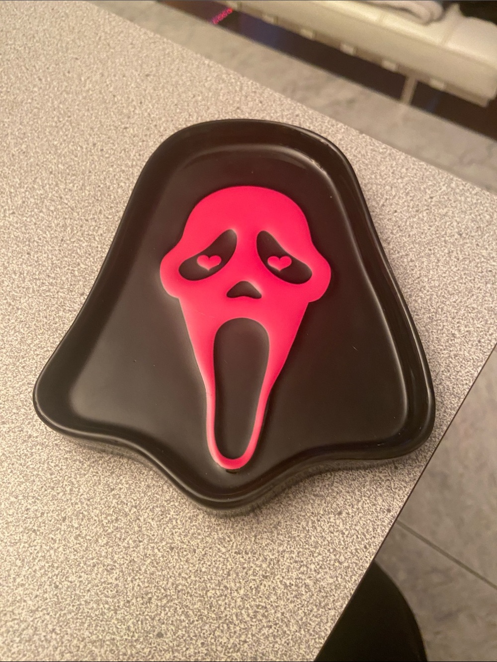 Black & Hot Pink Scream Face Tray